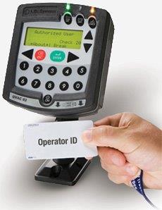 Messaging device for ID Systems Inc's PowerFleet vehicle management system for forklifts