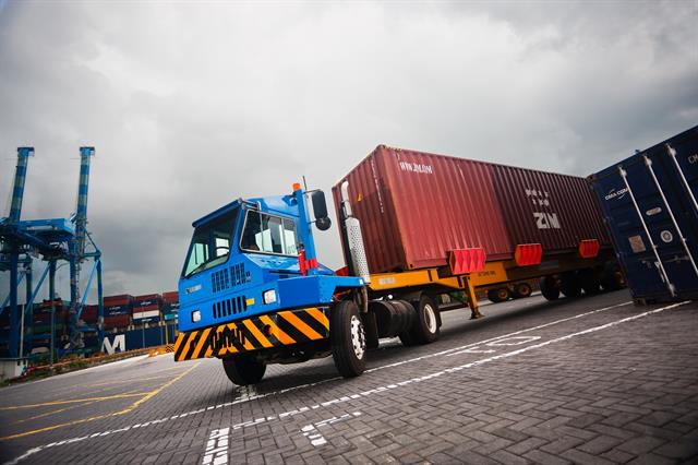 The terminal tractors are scheduled to be delivered by the end of the third quarter of 2014.