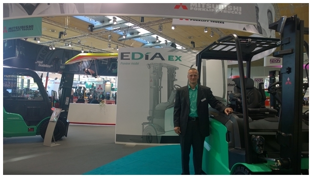 Highlights from MITSUBISHI included their new 80V counterbalance truck, new reach truck and 7ton IC!