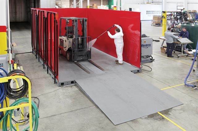 Riveer's forklift washing solution