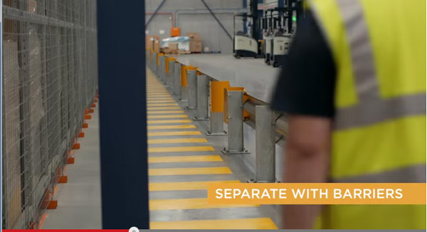 Using barriers to separate pedestrians from forklifts in the workplace is an effective safety measure.