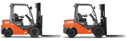 Toyota makes new Tonero HST models available to the market: the 2.5 T LPG and the 3.0-3.5 T for both LPG and diesel engines.