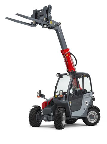 The T4108 telehandler has a lifting height of 4.1 m.