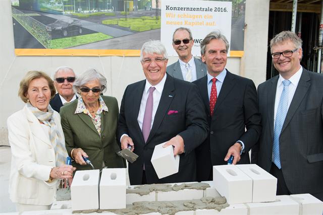 VIPs at the foundation stone ceremony.