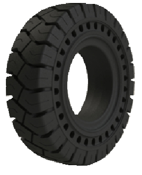 Introducing  SolidAir<sup>®</sup> Magnum aperture resilient Forklift Tire