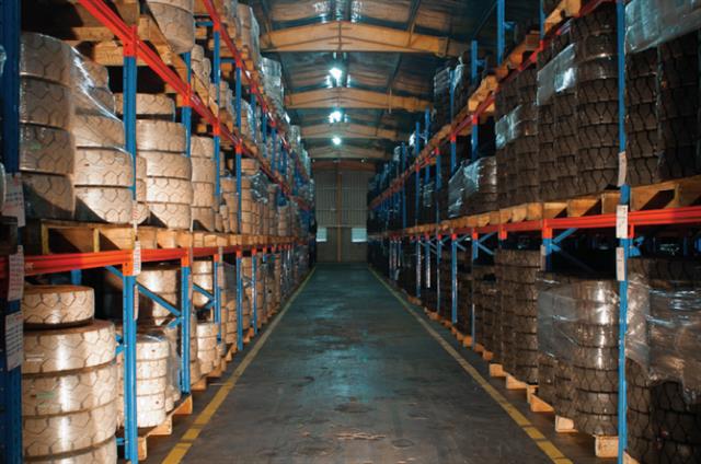 Global Rubber Industries (GRI) builds solid tyres for the materials handling industry.