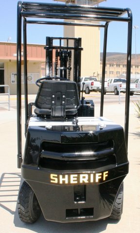 Inmate-refurbished 1971 Toyota forklift