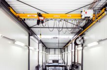 Upgraded version of the CLX chain hoist crane.