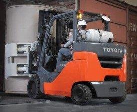 A Toyota 8-Series forklift
