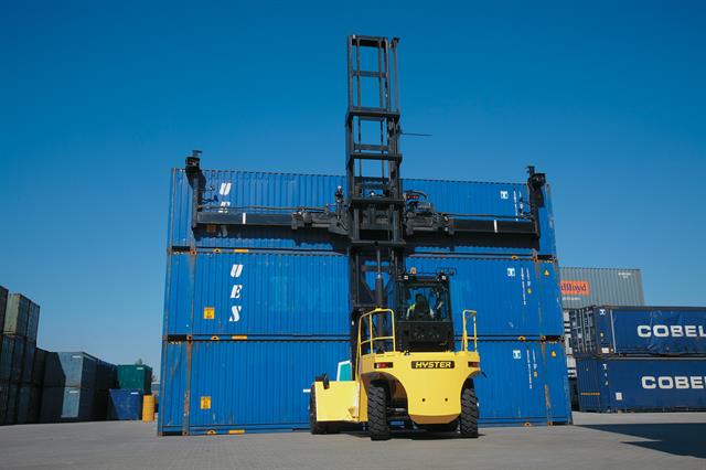 In container and stevedoring ports handling equipment must be reliable and dependable and built for demanding outdoor operations. Click for larger view.