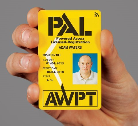The smart PAL card is marked by a wireless icon and has a chip embedded in it.