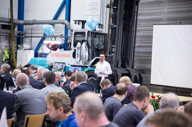 The factory-wide celebration for Konecranes Lifttrucks' anniversary in Markaryd.
