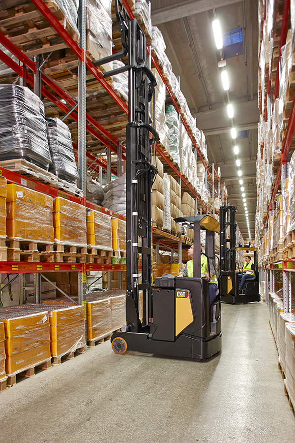 Responsive Drive System <br />(RDS) means that the forklift responses to driver's movements.