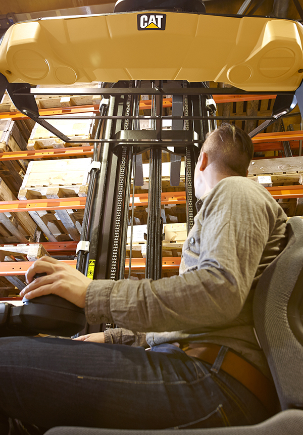 The forklift has to feel good to the driver, whether he drives daily or infrequently.