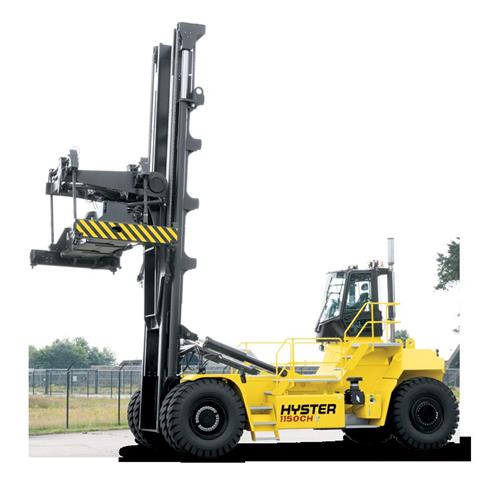 Hyster delivers first of three H1050HD-CH container handlers with Tier IV final engines to a Los Angeles terminal.