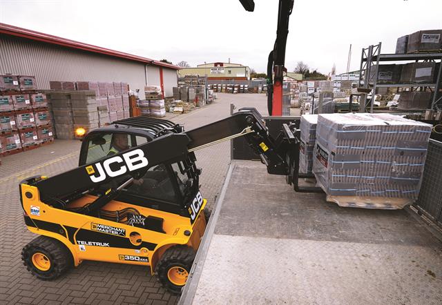 The JCB Teletruk 35D Merchant Master.