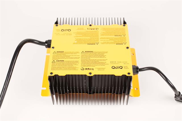 The all-new Delta-Q QuiQ 1500 Charger, a higher-power and faster-charging addition to the QuiQ line