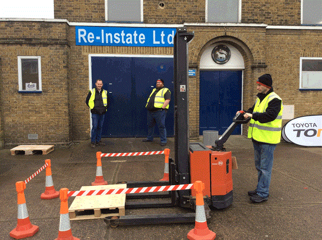 The free operator training took place at Re-Instate's Kent office.