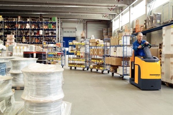 Jungheinrich says it is likely to double its tow tractor sales this year.