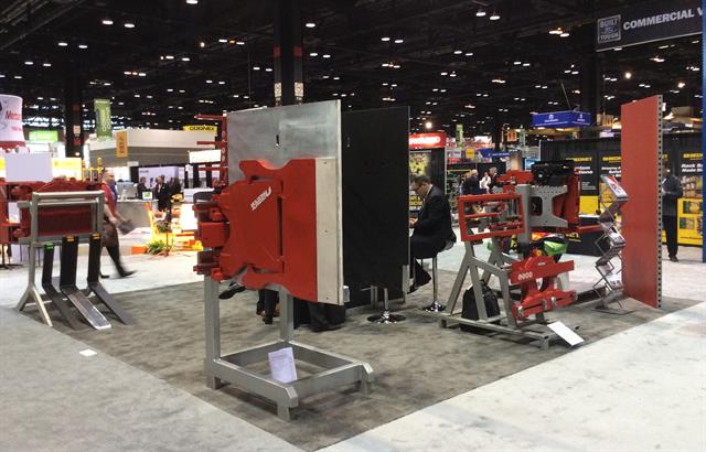 Bolzoni Auramo booth at Promat 2015