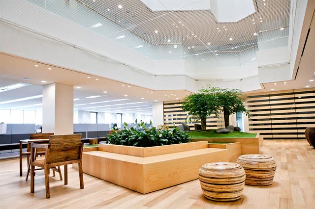 The purpose-built global R&D centre has meeting spaces and 'idea rooms' to promote communication among researchers and aid creativity.