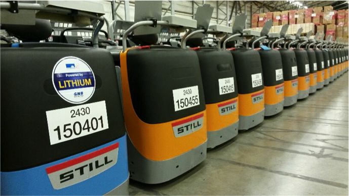 Europris has bought five Sonnenschein Lithium batteries, with four supplied through Linde and one through Stil