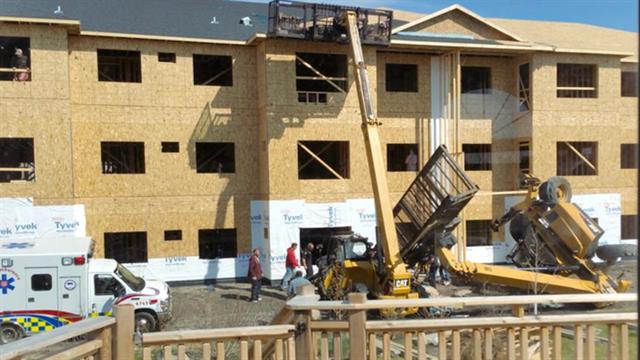 A West Fargo man was injured in a telehandler fall. PHOTO: INFORUM