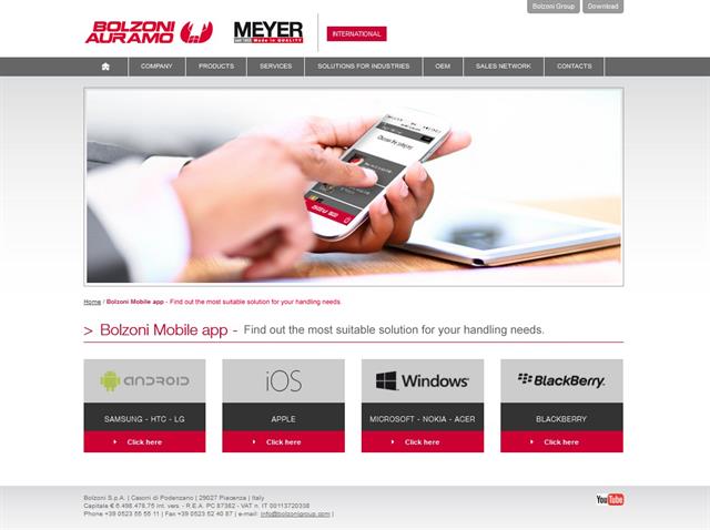 Bolzoni Mobile Download Area