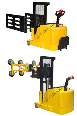 Stay versatile! Counterweight stacker with multifunctional attachment