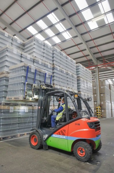 The OI Glass site produces about 2,500 pallets in a 24-hour period.
