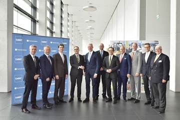 Members of the CeMAT steering committee at the CeMAT press roundtable on 19 June in Hannover