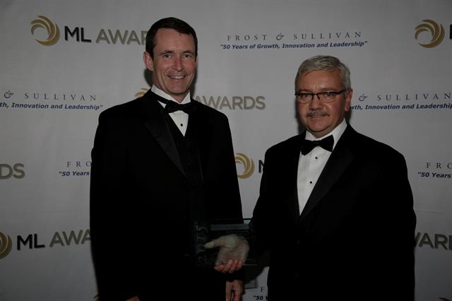 Michael Field and Rick Harrington accepting the Manufacturing Leadership Award