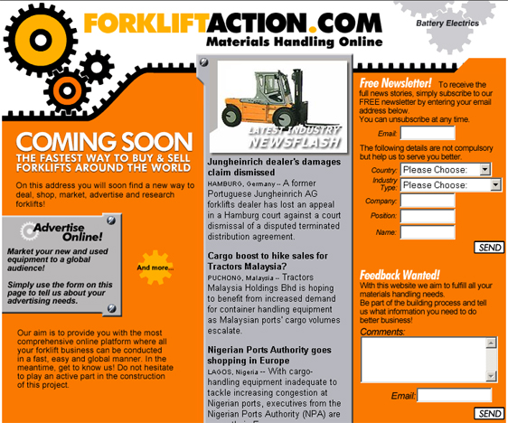 Flashback: Forkliftaction News started in July 2000