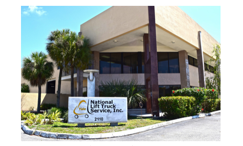 National Lift Truck Service's Pompano Beach head office.