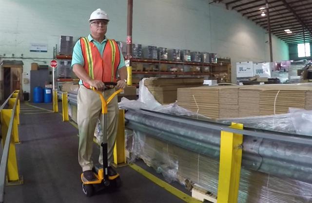 Key-Roller is especially useful in large industrial or warehouse facilities where managers frequently walk long distances.