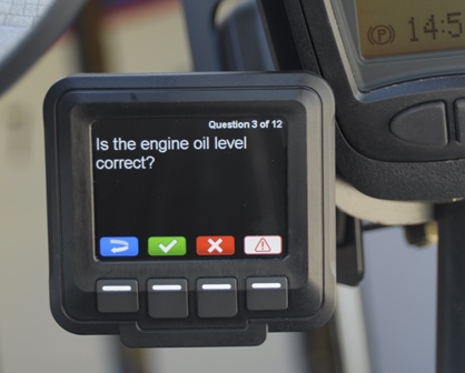 Pre-Start Checklist Display