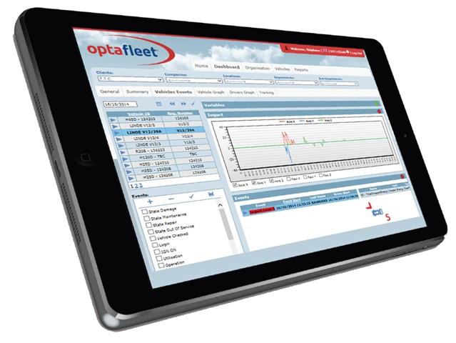 OptaFleet on Tablet