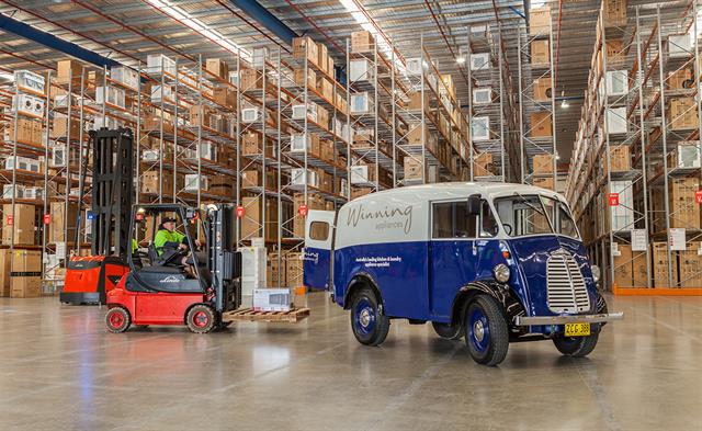 Linde equipment at Winning Group's warehouse
