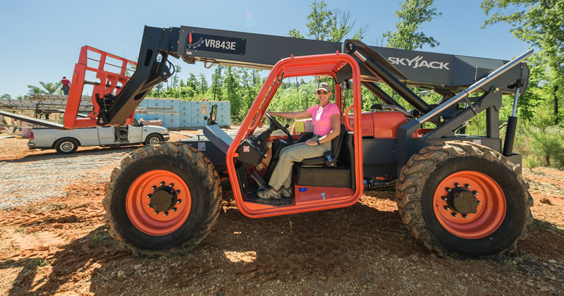 Skyjack's VR843E telehandler in action in Birmingham