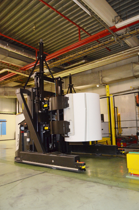 Rocla AGVs are very stable and can carry a load of up to five tonnes.