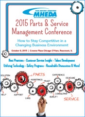Attend MHEDA’s Parts & Service Management Conference on October 8th