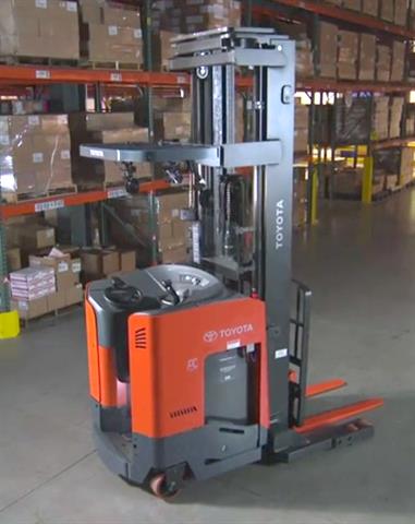 Toyota's new reach truck