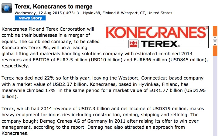 Flashback: announcement of the merger
