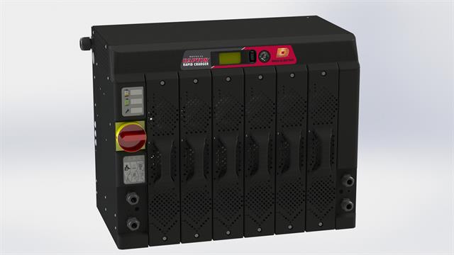 6 bay Raptor™ rapid charger by Douglas Battery™
