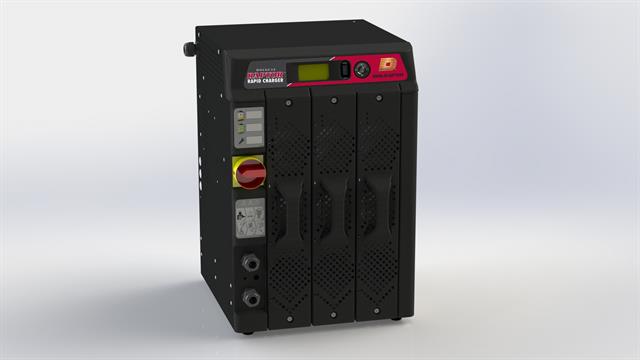 3 bay Raptor™ rapid charger by Douglas Battery™