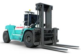 Konecranes' 32 tonne forklift now has better driver visibility.