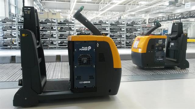 Plug Power showed its latest GenDrive fuel cell system.