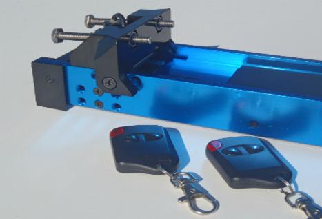 Real Las uses a wireless control to turn the laser on and off with a key FOB