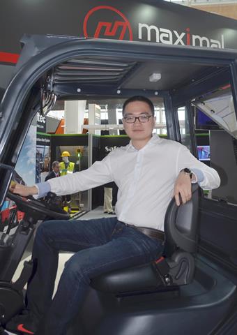 Barry Su, general manager of import and export for Maximal Forklifts