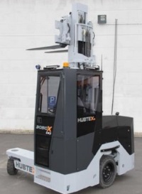 The new Hubtex fourway sideloader DQX.